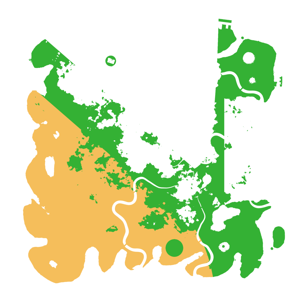 Biome Rust Map: Procedural Map, Size: 4500, Seed: 24135