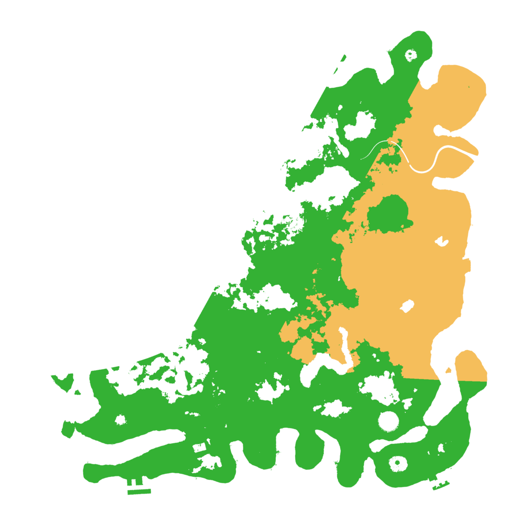 Biome Rust Map: Procedural Map, Size: 4500, Seed: 9911