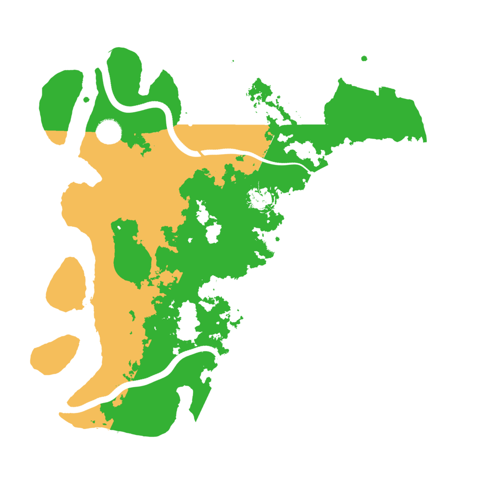 Biome Rust Map: Procedural Map, Size: 3500, Seed: 768719