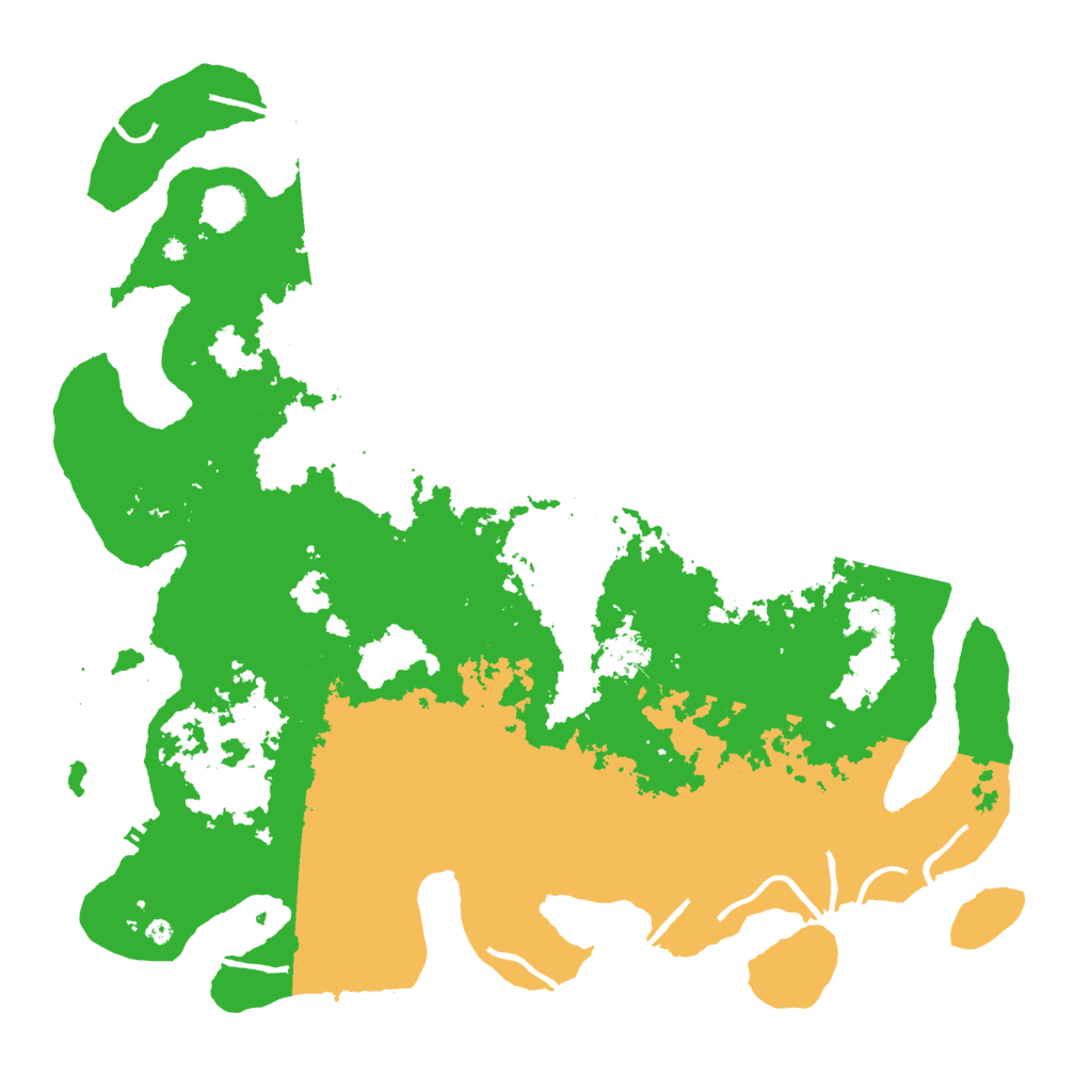 Biome Rust Map: Procedural Map, Size: 4500, Seed: 43521