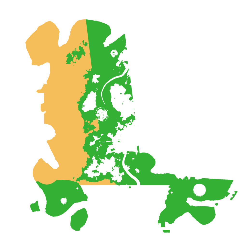 Biome Rust Map: Procedural Map, Size: 3500, Seed: 172956344