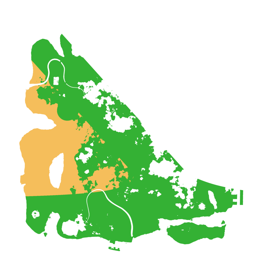 Biome Rust Map: Procedural Map, Size: 3500, Seed: 827444689