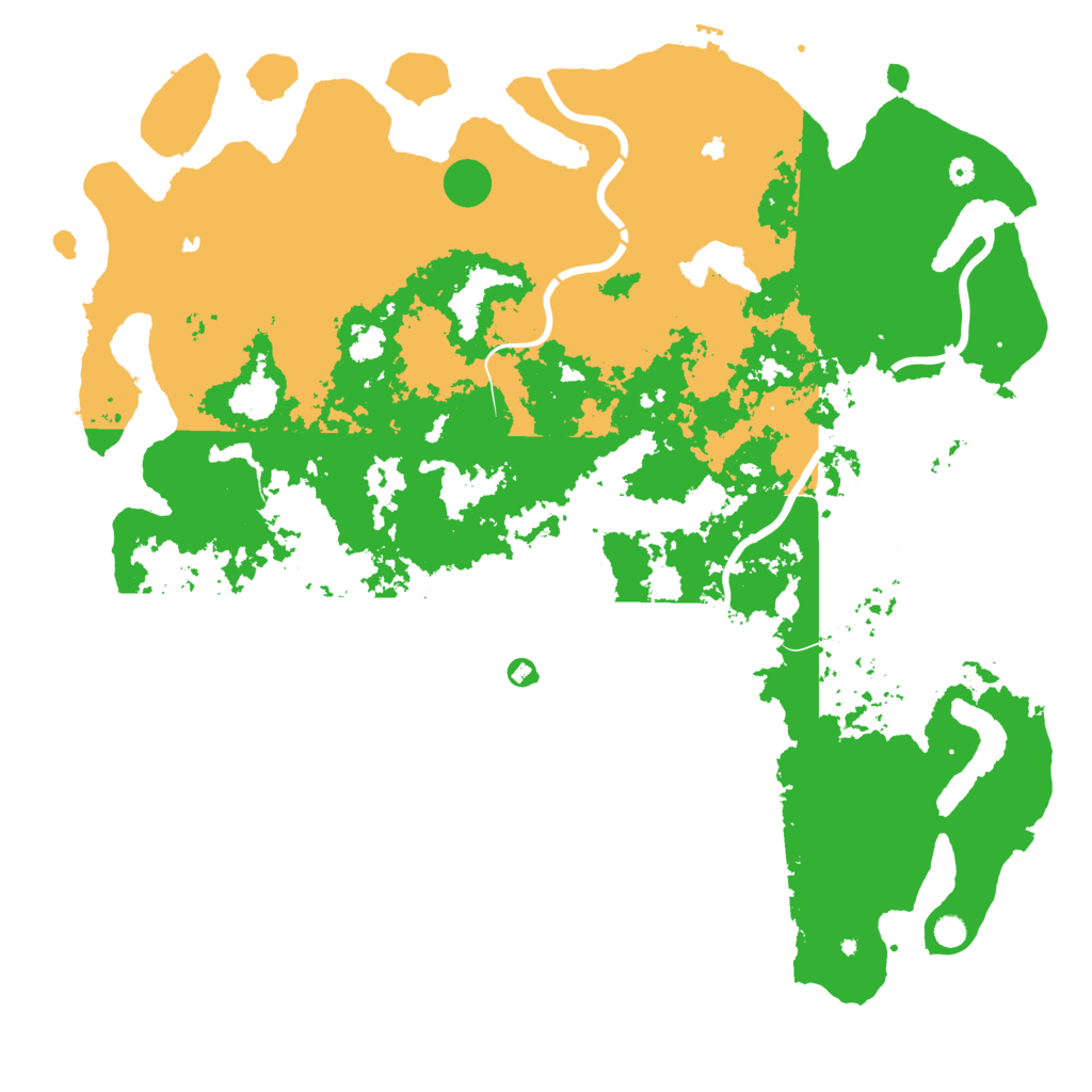 Biome Rust Map: Procedural Map, Size: 6000, Seed: 233824
