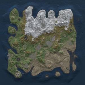 Thumbnail Rust Map: Procedural Map, Size: 3500, Seed: 127289367, 19 Monuments