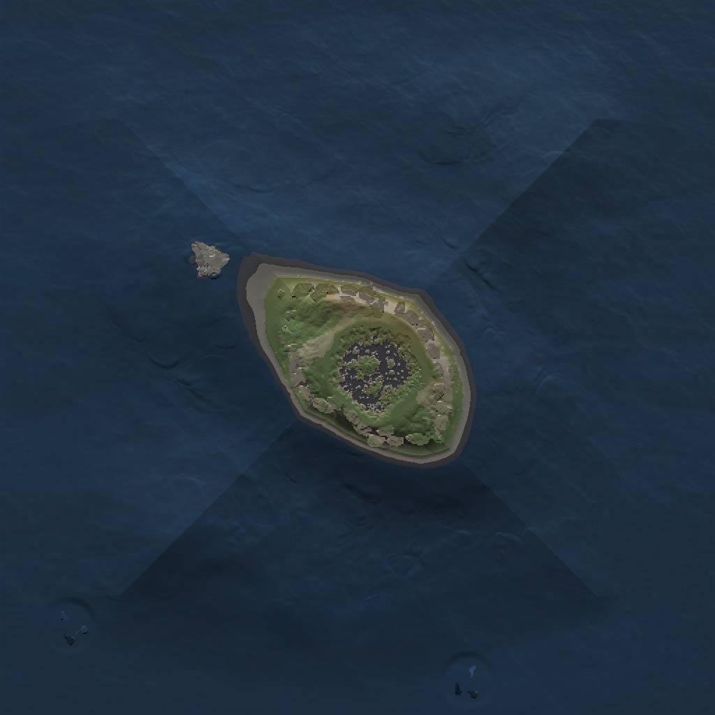 Rust Map: Procedural Map, Size: 1000, Seed: 3152, 3 Monuments