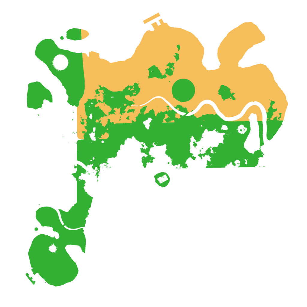 Biome Rust Map: Procedural Map, Size: 3500, Seed: 1401468