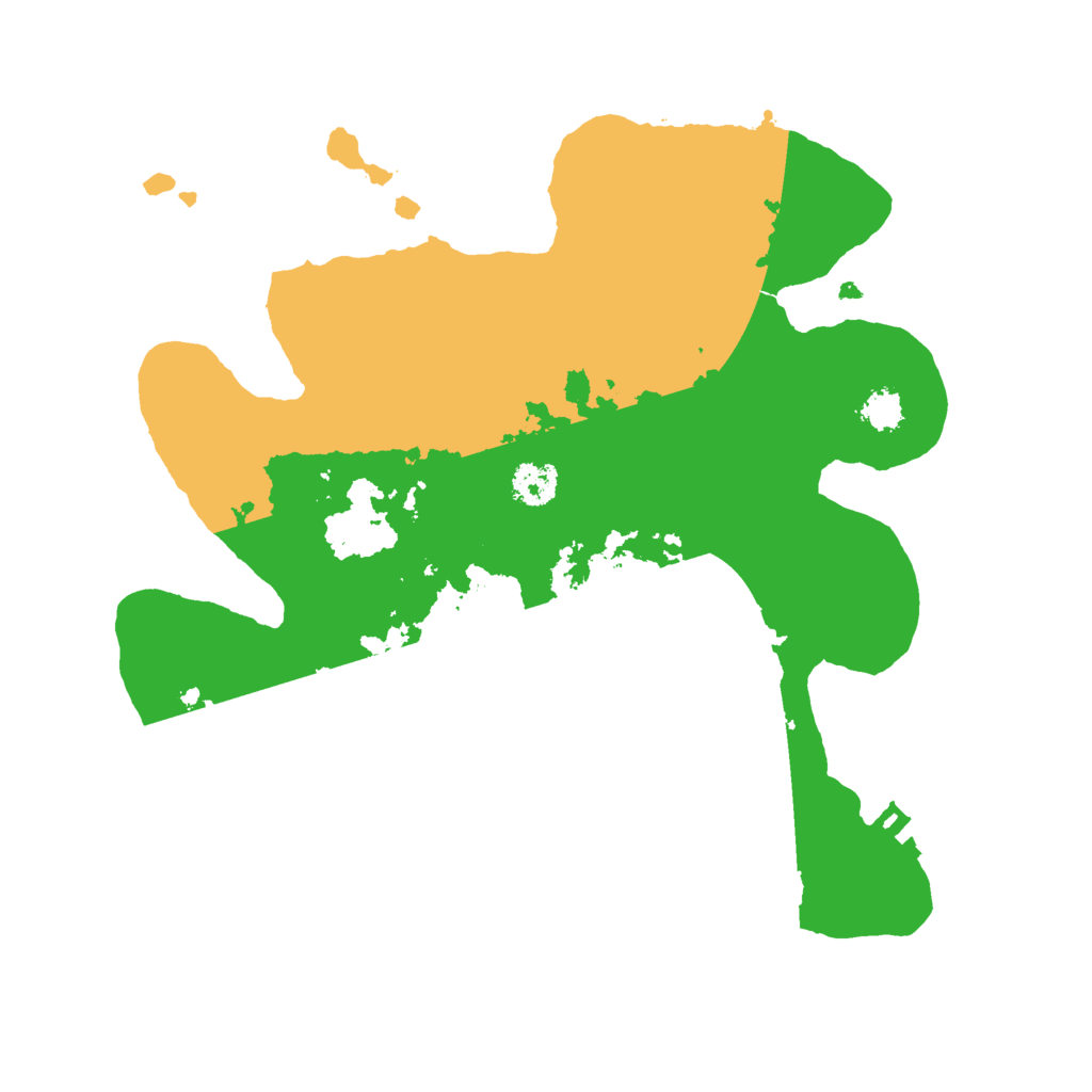 Biome Rust Map: Procedural Map, Size: 2500, Seed: 88462785