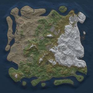 Thumbnail Rust Map: Procedural Map, Size: 4500, Seed: 4915698, 19 Monuments