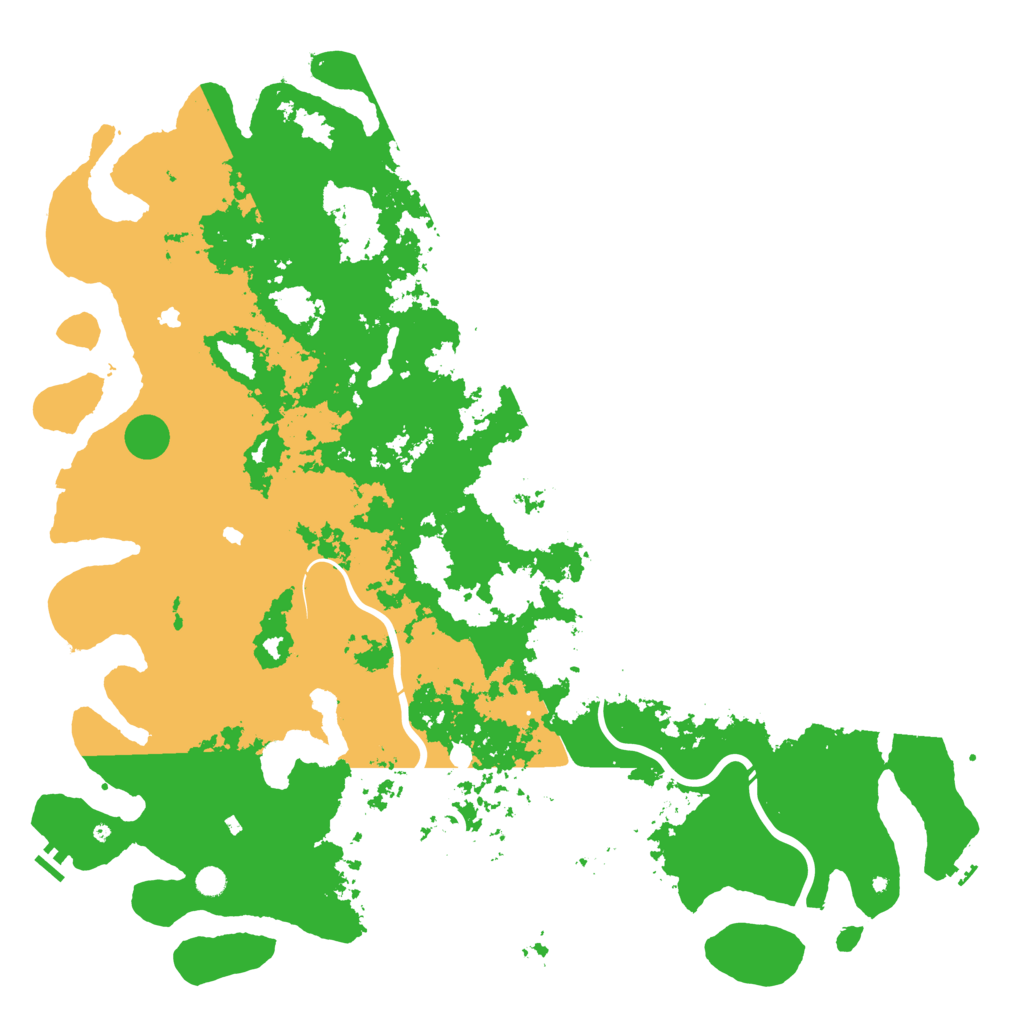Biome Rust Map: Procedural Map, Size: 6000, Seed: 54446