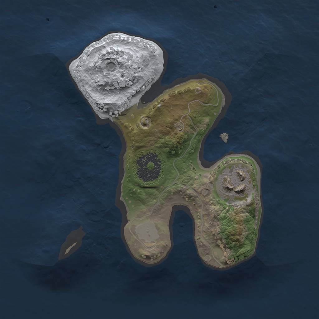 Rust Map: Procedural Map, Size: 1750, Seed: 8766533, 6 Monuments