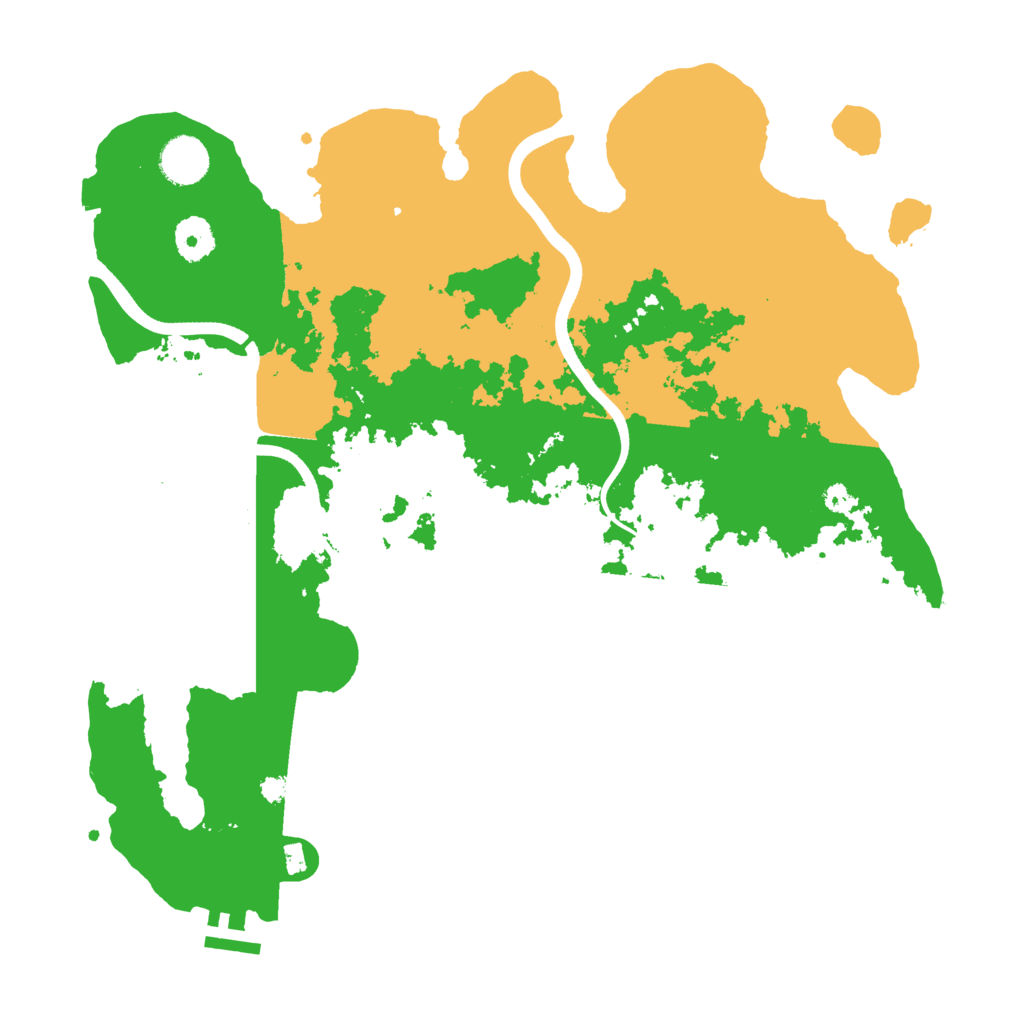 Biome Rust Map: Procedural Map, Size: 3700, Seed: 973688506