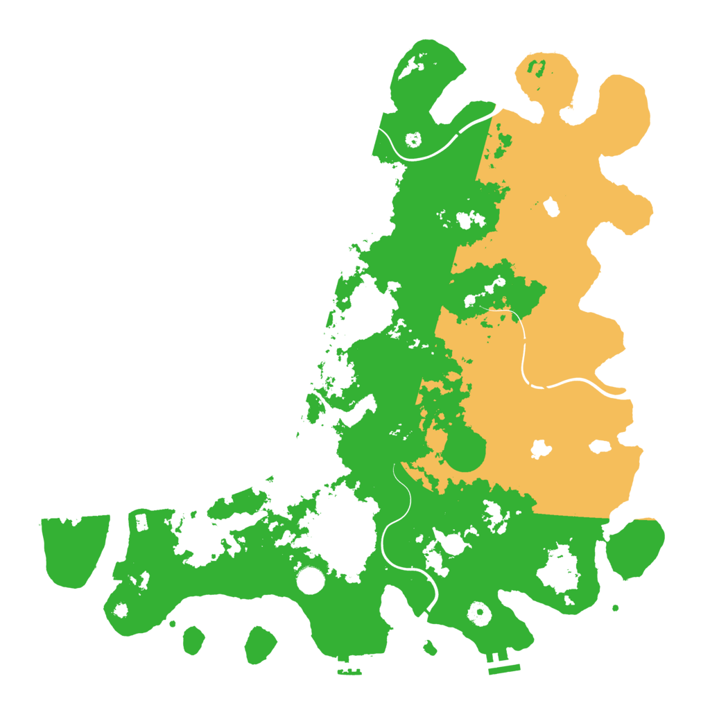 Biome Rust Map: Procedural Map, Size: 4500, Seed: 135791