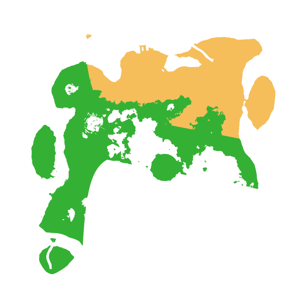 Biome Rust Map: Procedural Map, Size: 3000, Seed: 628871411