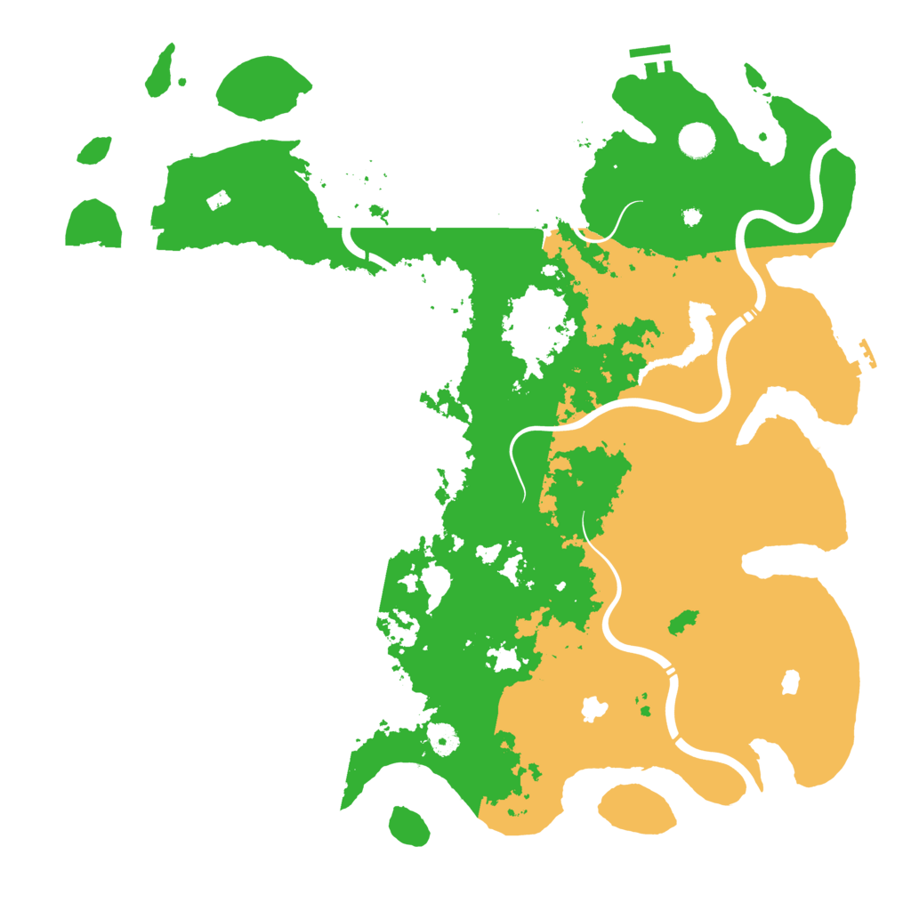 Biome Rust Map: Procedural Map, Size: 4500, Seed: 410619991
