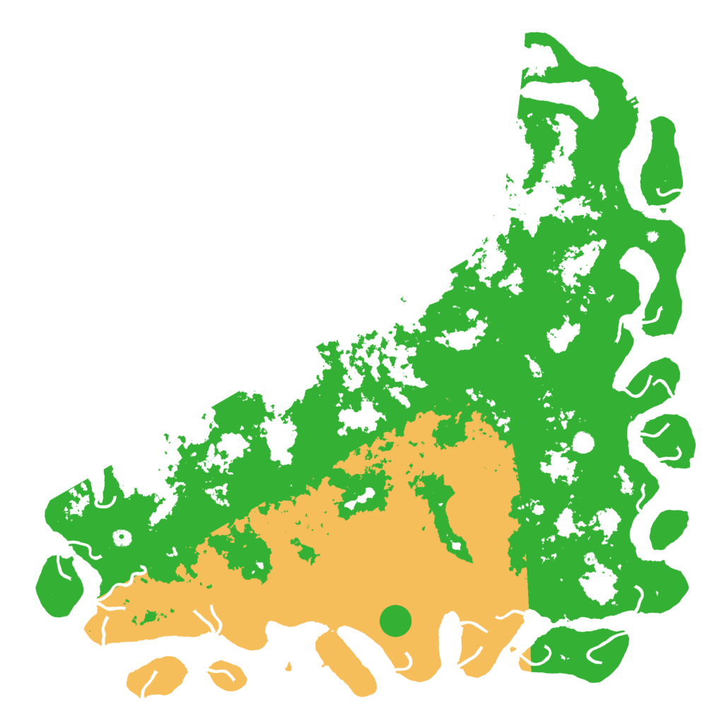 Biome Rust Map: Procedural Map, Size: 6000, Seed: 369157