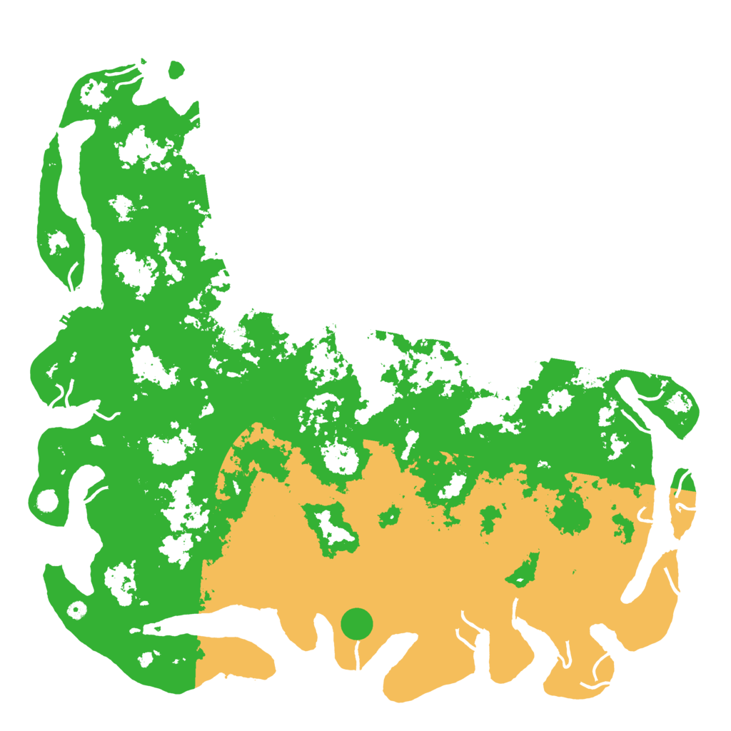 Biome Rust Map: Procedural Map, Size: 6000, Seed: 496714