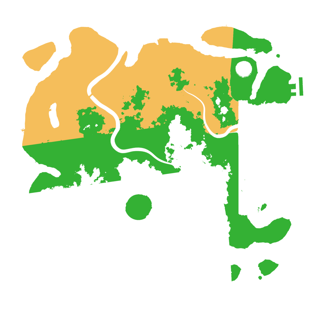 Biome Rust Map: Procedural Map, Size: 3500, Seed: 1841117618