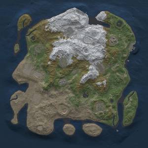 Thumbnail Rust Map: Procedural Map, Size: 3600, Seed: 82, 20 Monuments