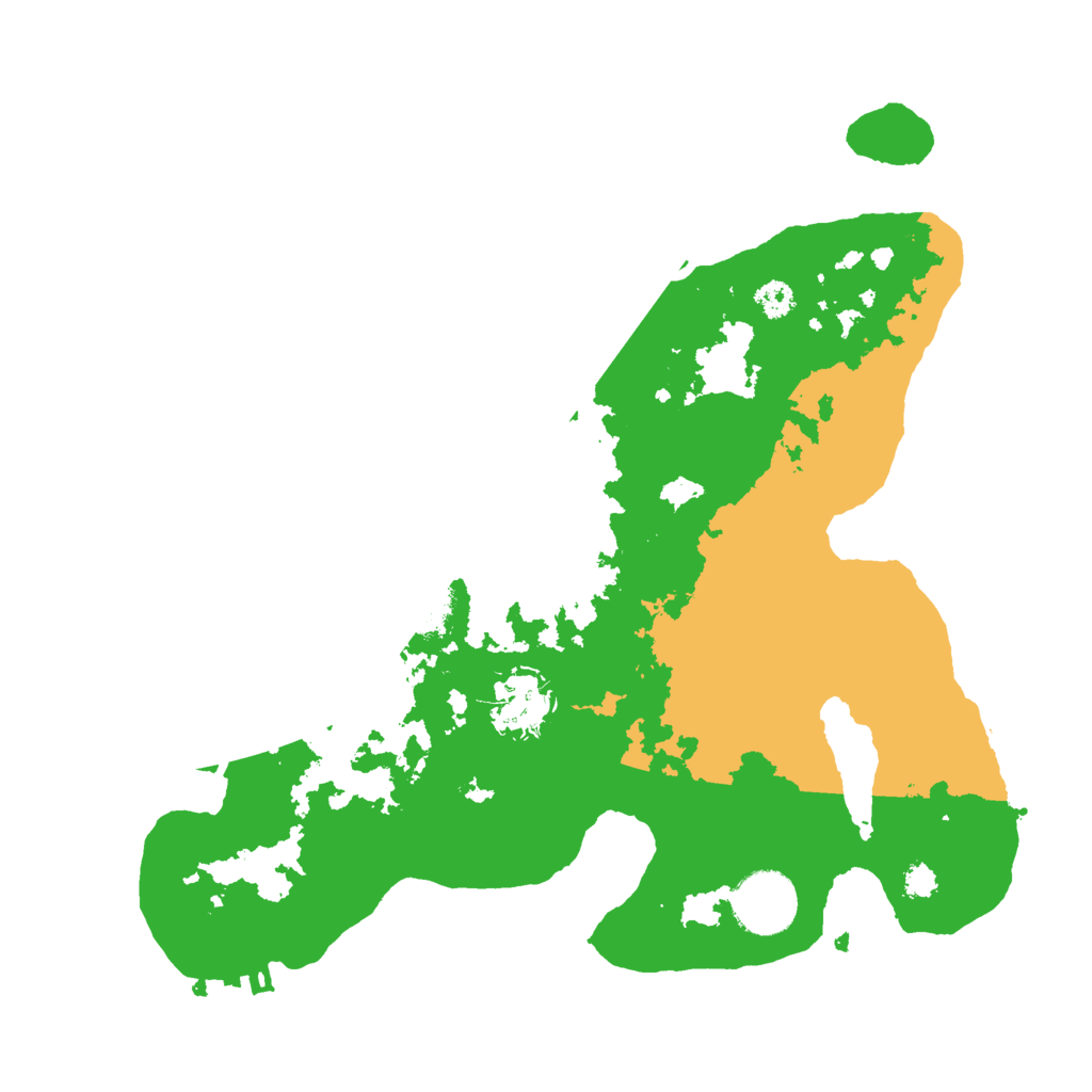 Biome Rust Map: Procedural Map, Size: 3000, Seed: 90947461