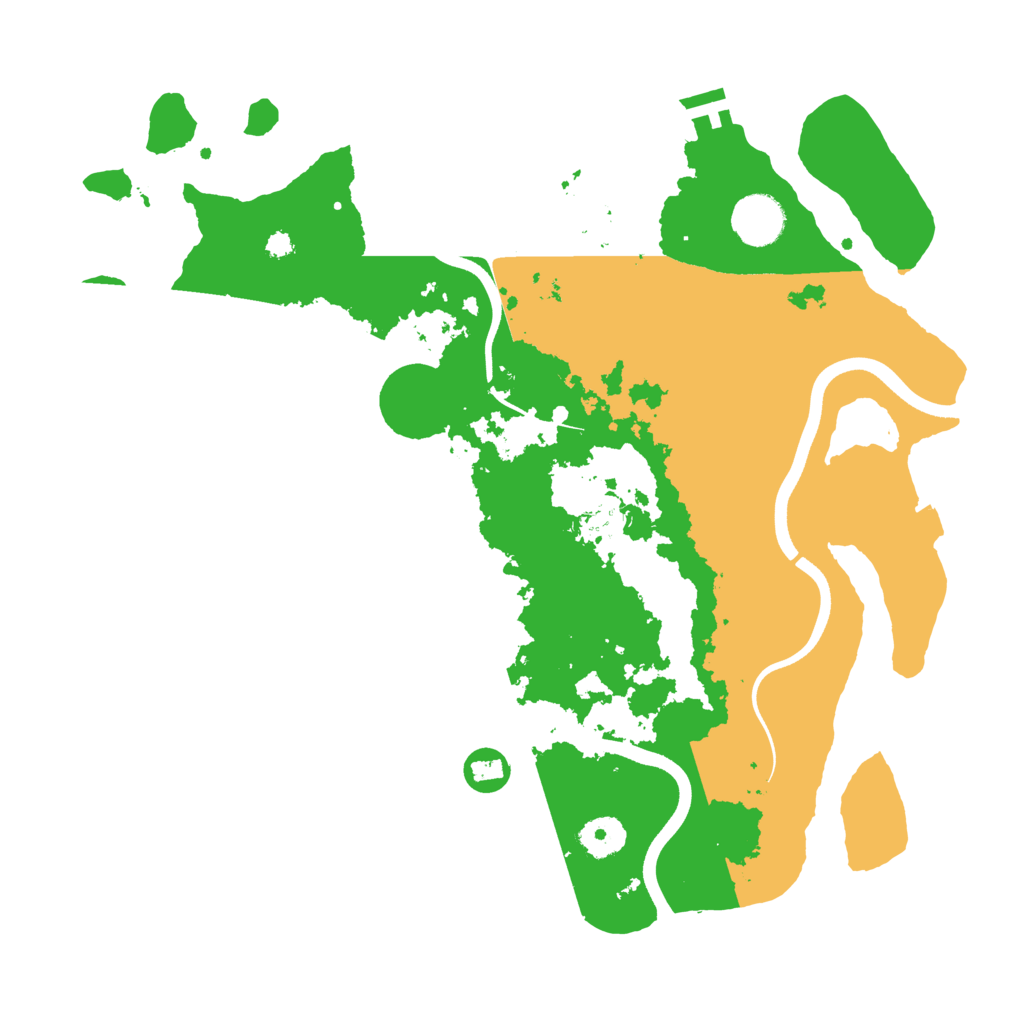 Biome Rust Map: Procedural Map, Size: 3620, Seed: 4678