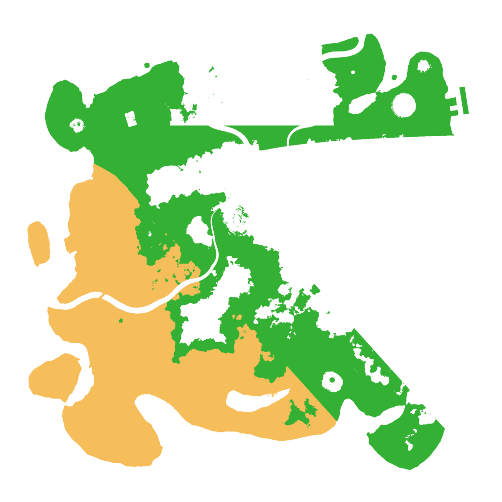 Biome Rust Map: Procedural Map, Size: 3700, Seed: 62218