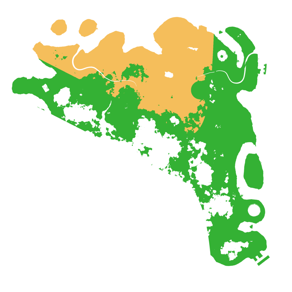 Biome Rust Map: Procedural Map, Size: 4200, Seed: 2499