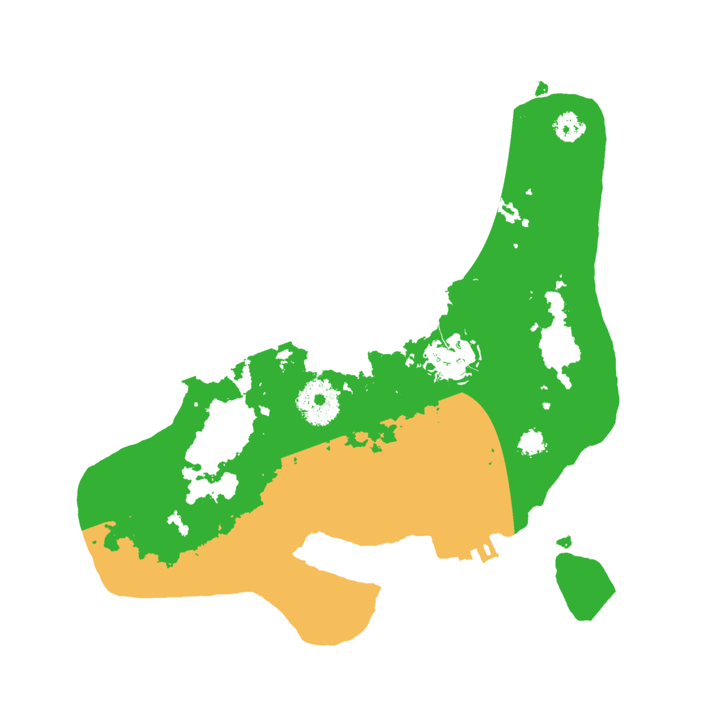 Biome Rust Map: Procedural Map, Size: 2500, Seed: 27929823