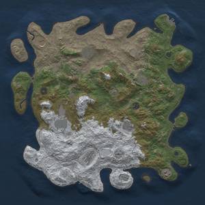 Thumbnail Rust Map: Procedural Map, Size: 4300, Seed: 6738, 19 Monuments