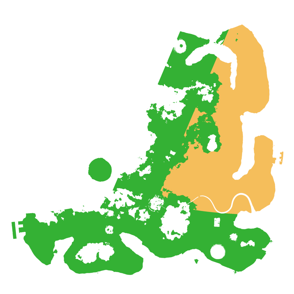Biome Rust Map: Procedural Map, Size: 3500, Seed: 64213