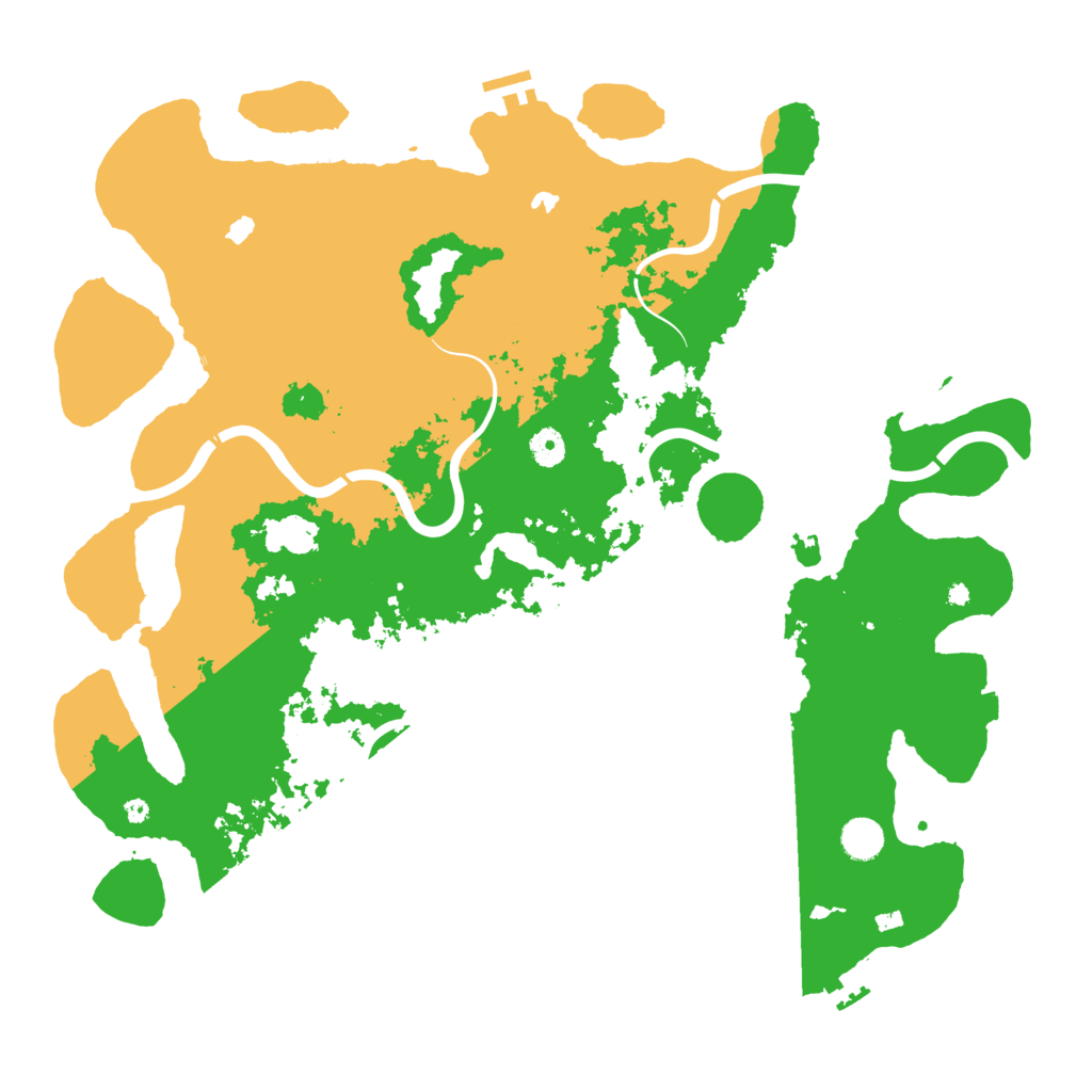 Biome Rust Map: Procedural Map, Size: 4500, Seed: 420455180