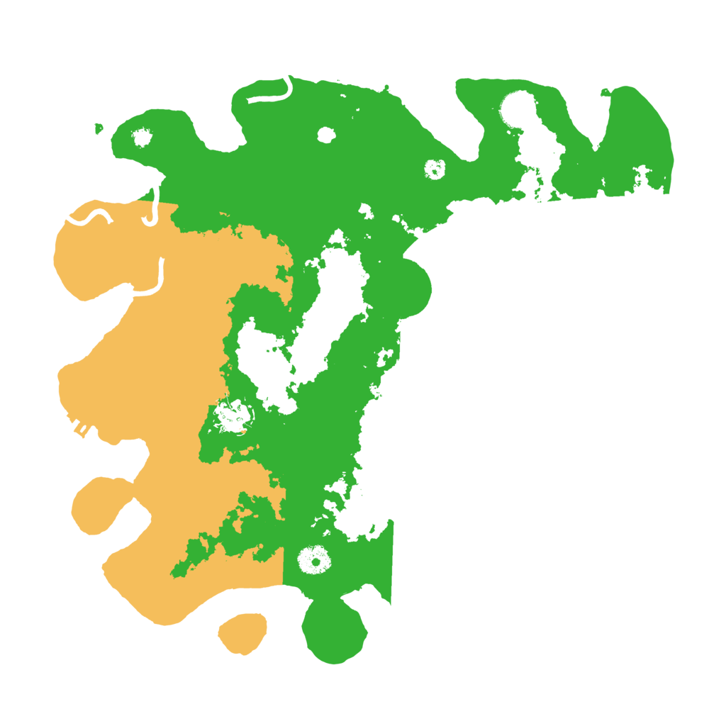 Biome Rust Map: Procedural Map, Size: 3550, Seed: 16620