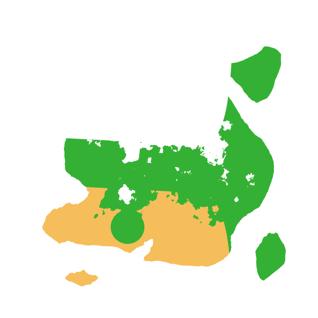 Biome Rust Map: Barren, Size: 2500, Seed: 25322033