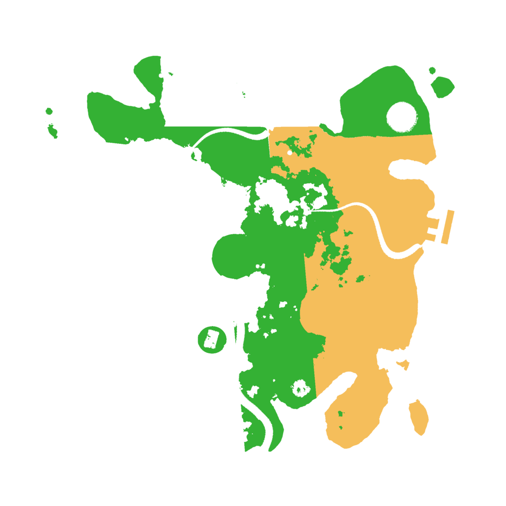 Biome Rust Map: Procedural Map, Size: 3000, Seed: 38751