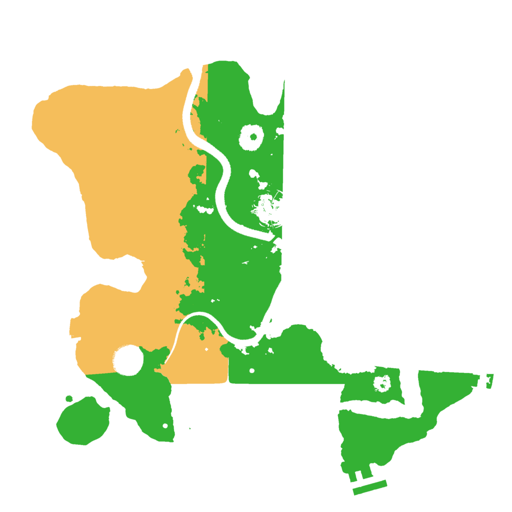 Biome Rust Map: Procedural Map, Size: 3000, Seed: 54783