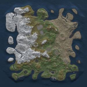 Thumbnail Rust Map: Procedural Map, Size: 4000, Seed: 27022022, 18 Monuments