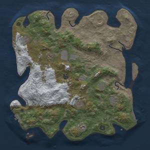 Thumbnail Rust Map: Procedural Map, Size: 4000, Seed: 1768938612, 19 Monuments