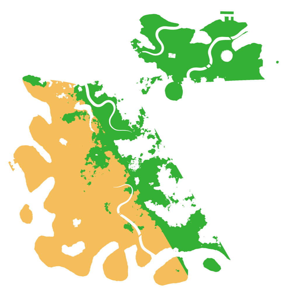 Biome Rust Map: Procedural Map, Size: 4500, Seed: 181