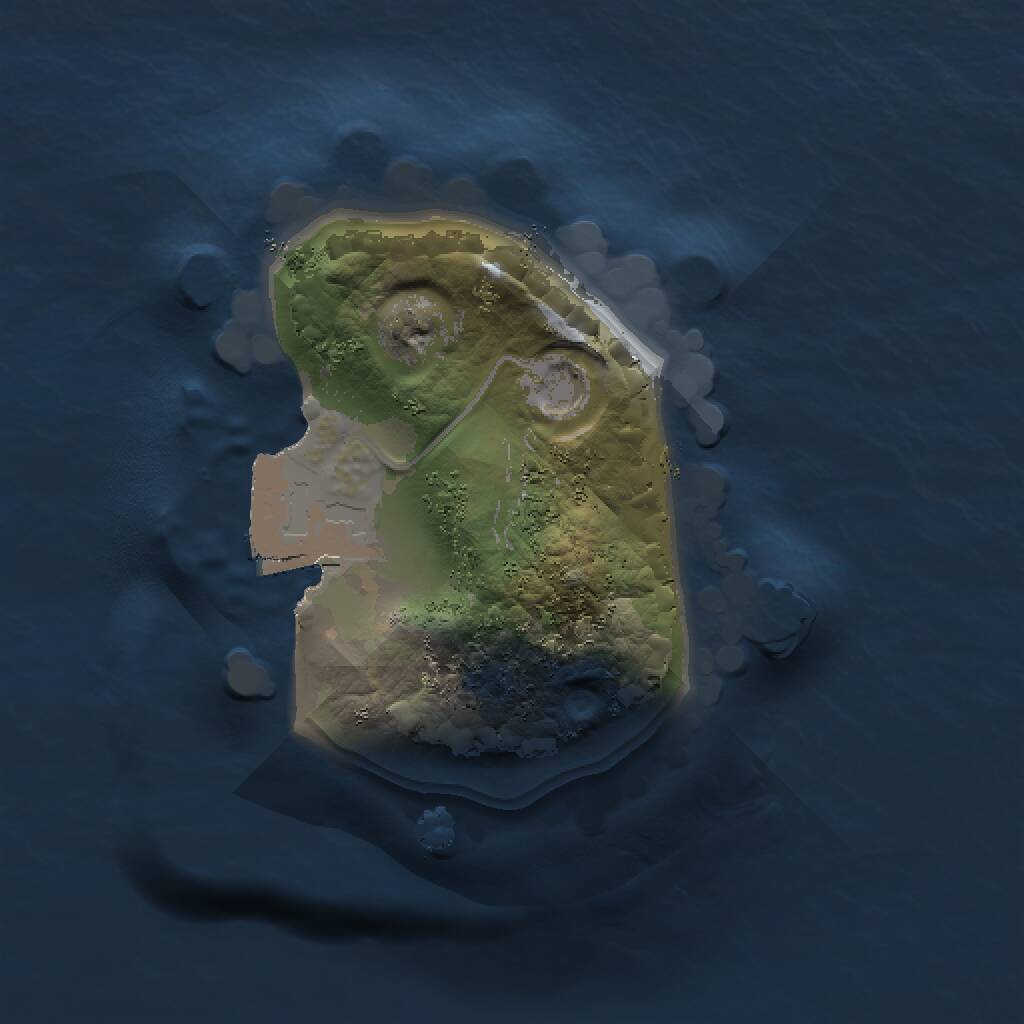 Rust Map: Procedural Map, Size: 1000, Seed: 303721146, 1 Monuments