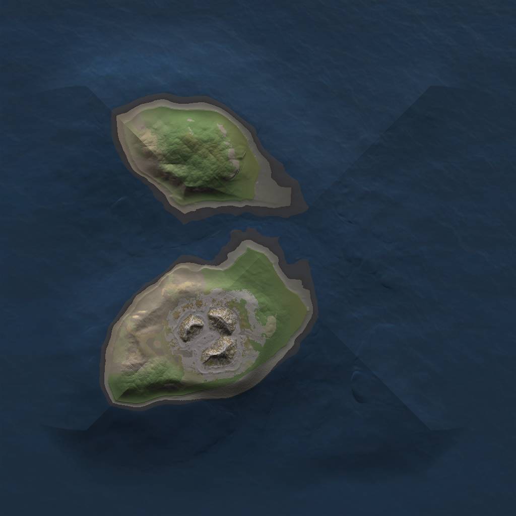 Rust Map: Barren, Size: 1200, Seed: 12312321, 3 Monuments