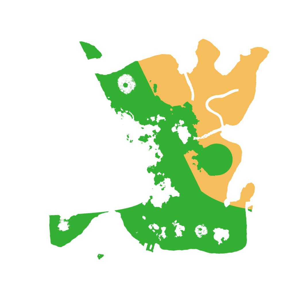 Biome Rust Map: Procedural Map, Size: 2450, Seed: 123456