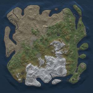 Thumbnail Rust Map: Procedural Map, Size: 4500, Seed: 56, 20 Monuments