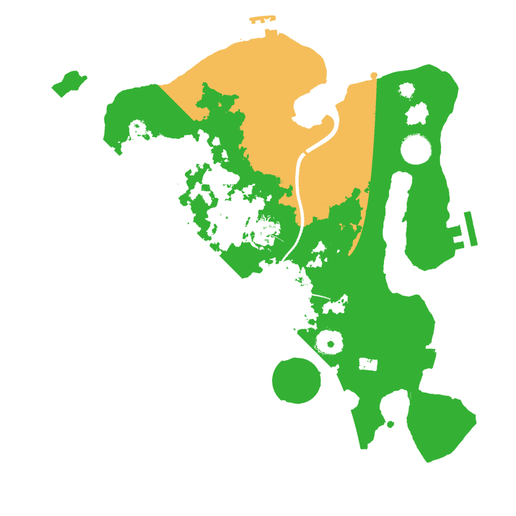 Biome Rust Map: Procedural Map, Size: 3000, Seed: 93899