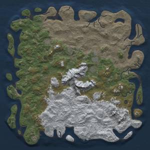 Thumbnail Rust Map: Procedural Map, Size: 6000, Seed: 7042022, 20 Monuments