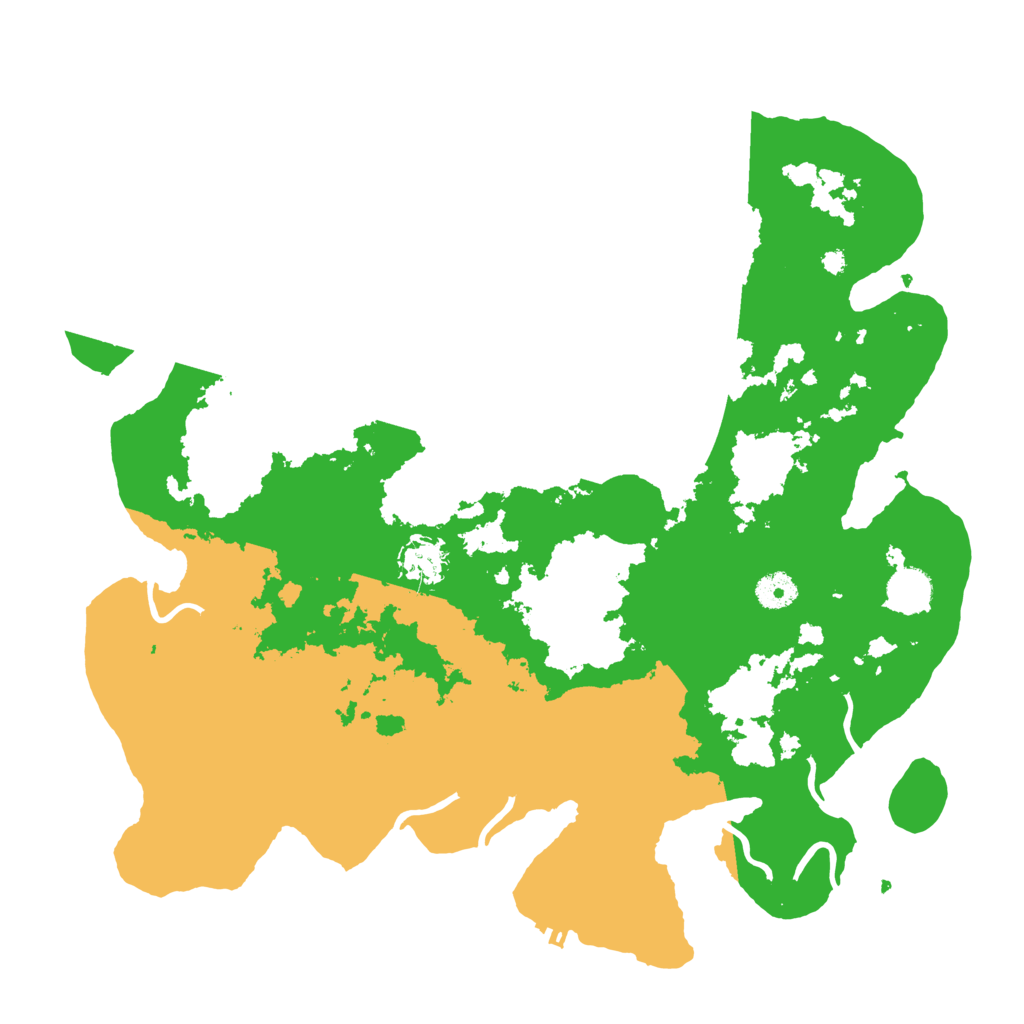Biome Rust Map: Procedural Map, Size: 4000, Seed: 68393
