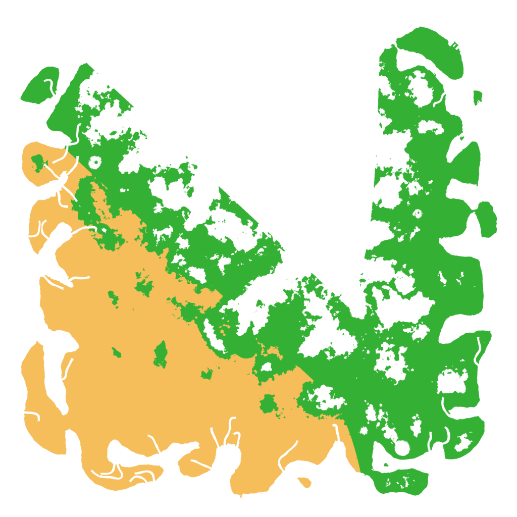 Biome Rust Map: Procedural Map, Size: 6000, Seed: 110622242