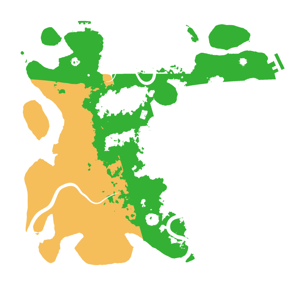 Biome Rust Map: Procedural Map, Size: 3500, Seed: 3934263
