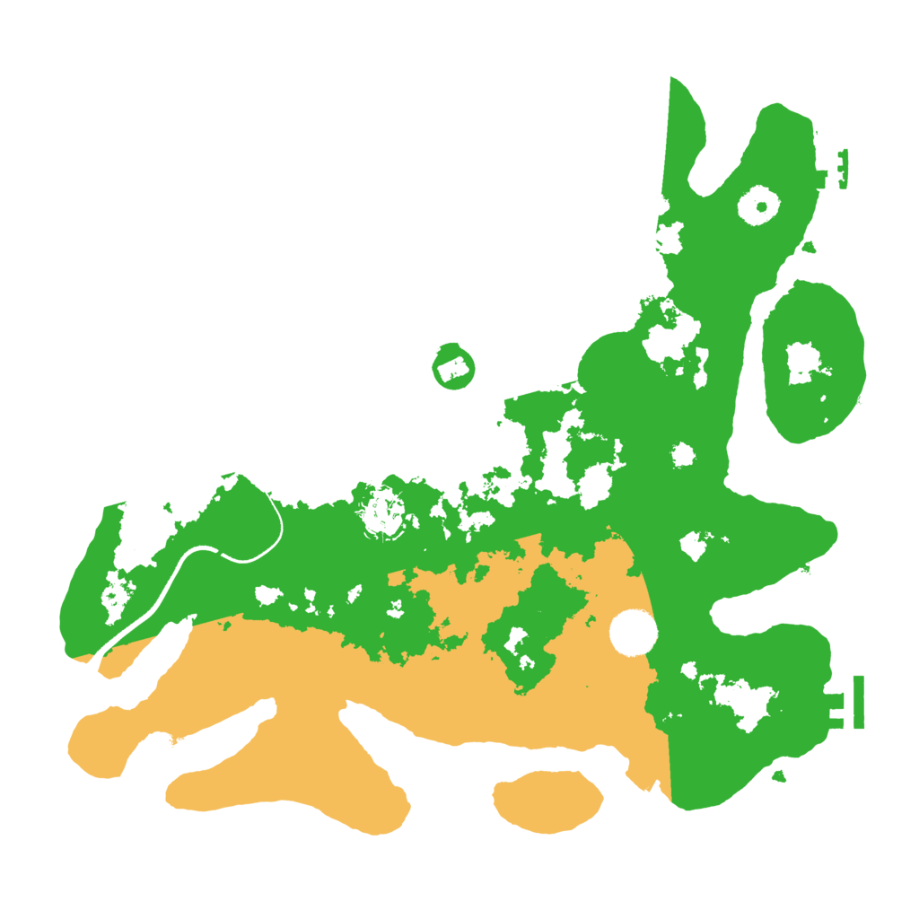 Biome Rust Map: Procedural Map, Size: 3500, Seed: 30256