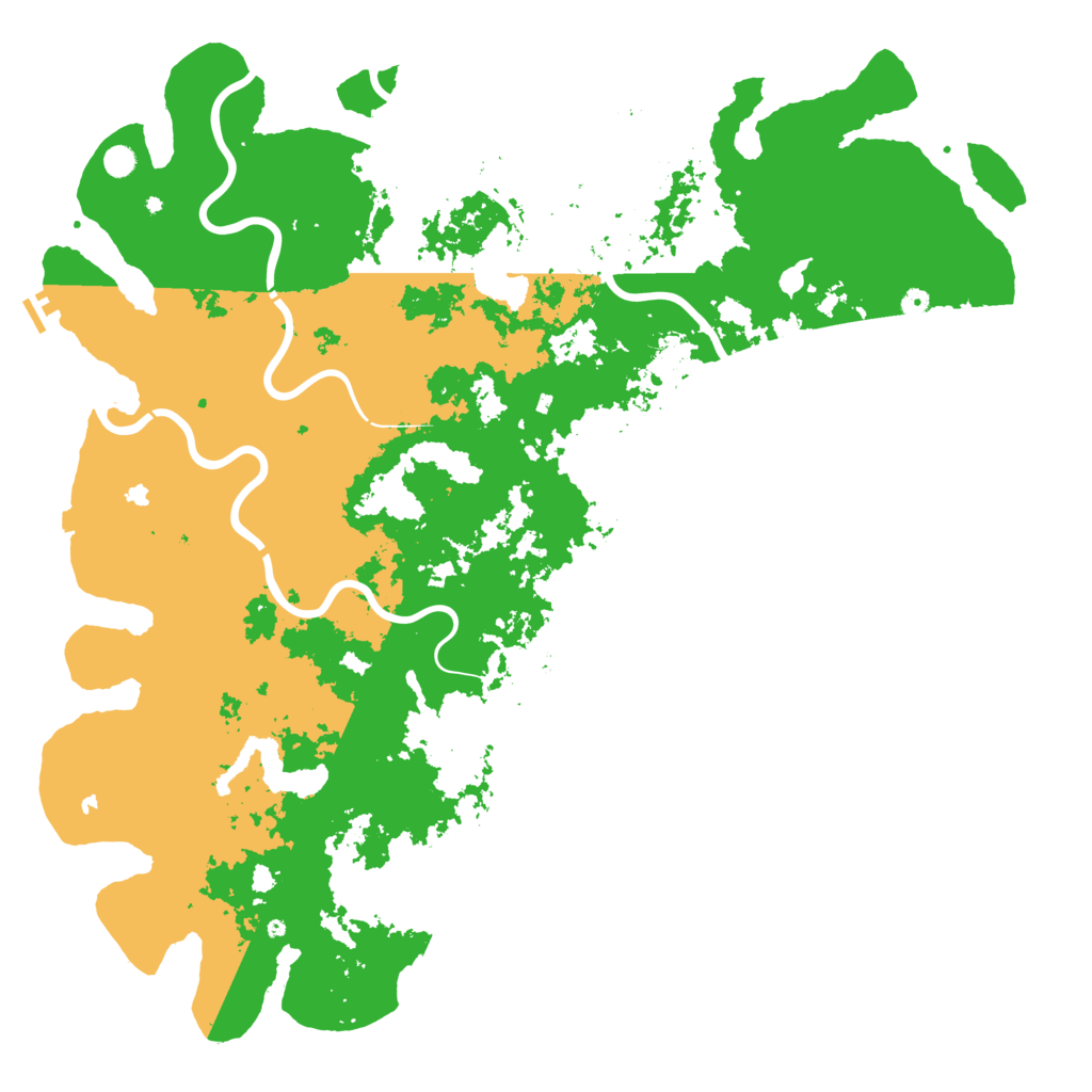 Biome Rust Map: Procedural Map, Size: 6000, Seed: 44576957