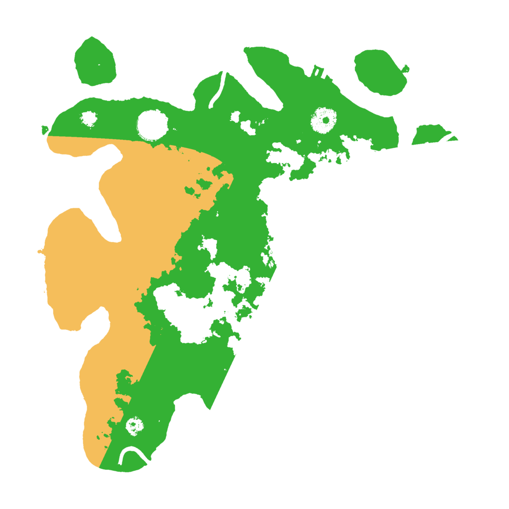Biome Rust Map: Procedural Map, Size: 3000, Seed: 592590945