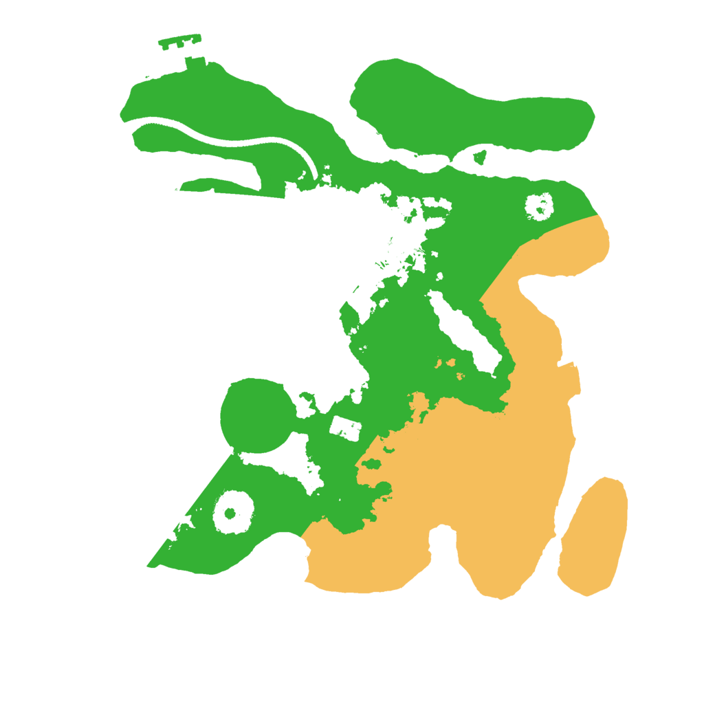 Biome Rust Map: Procedural Map, Size: 2500, Seed: 8415